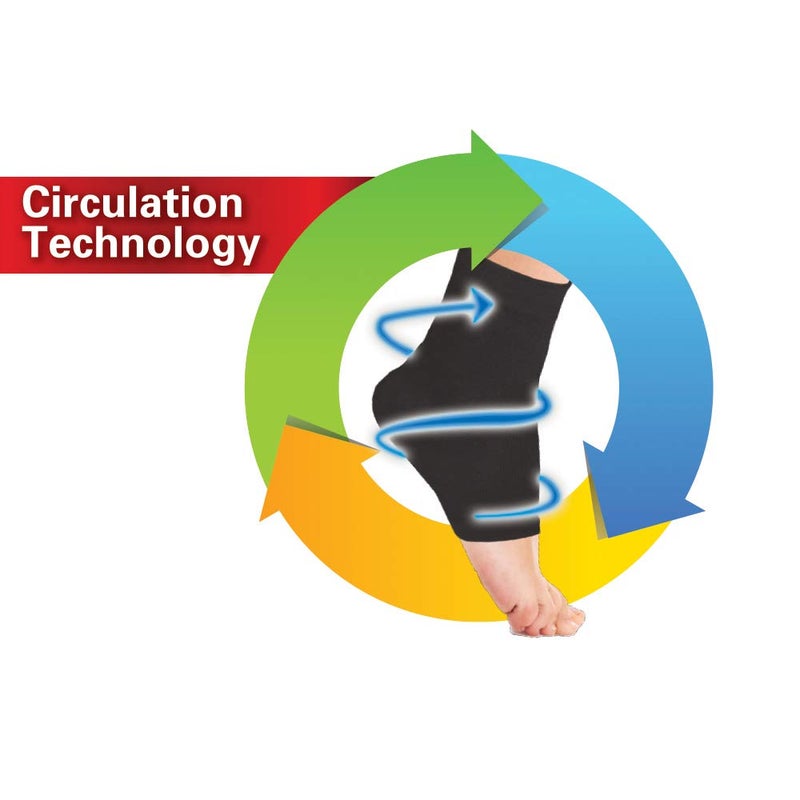 Cloudz - Compression Foot Sleeve - Unisex S/M - Black - Image 5